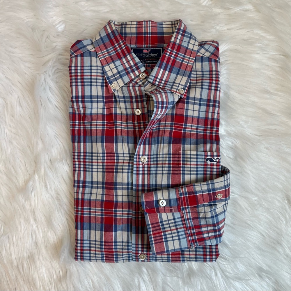 Vineyard Vines Slim Fit Tucker Multicolor Plaid‎ Shirt